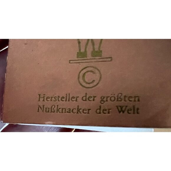 Vintage Holzkunst Christian Ulbricht Nutcracker White & Gold  Handmade W German - Picture 9 of 13